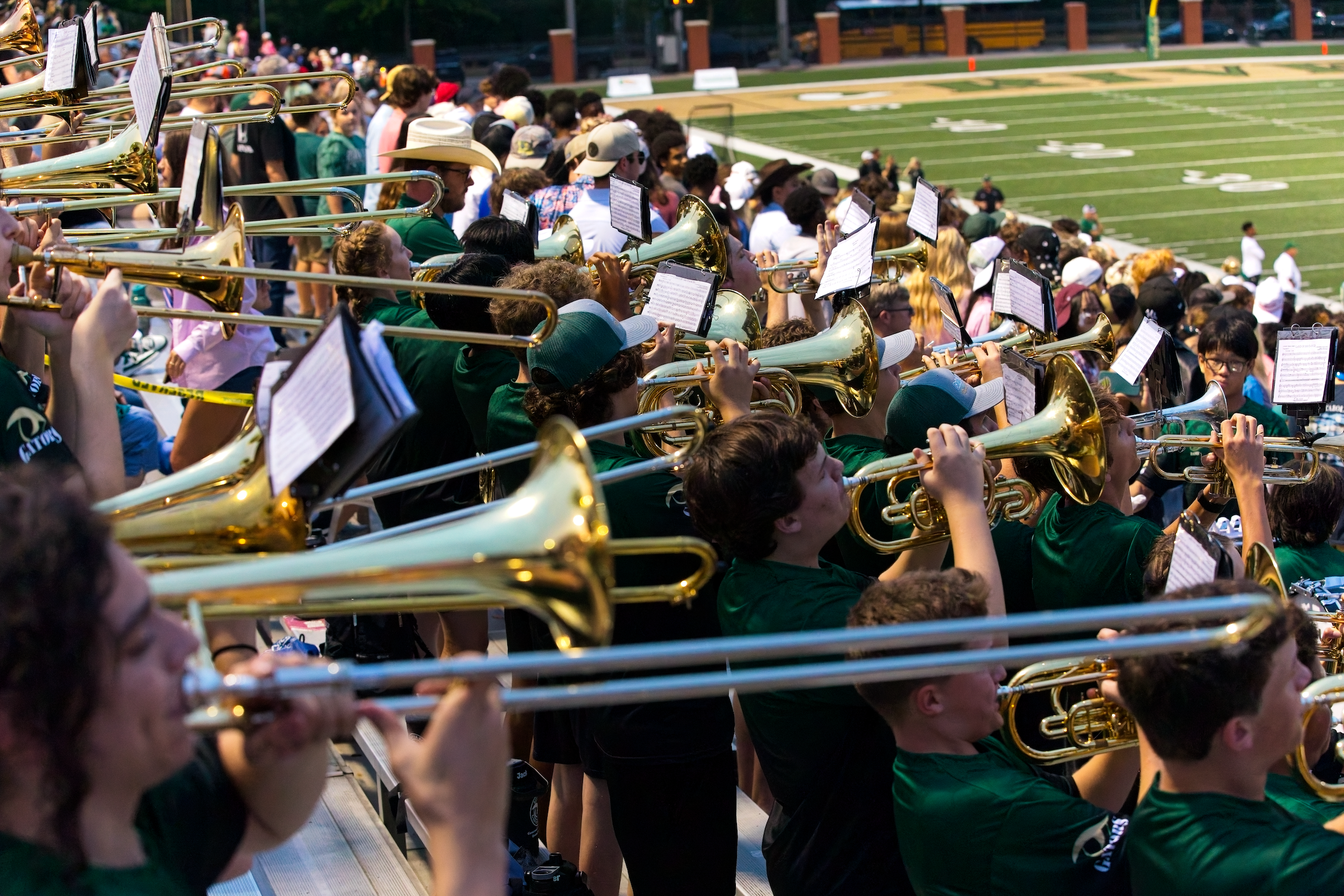 The River Bluff Gator Bands performing
